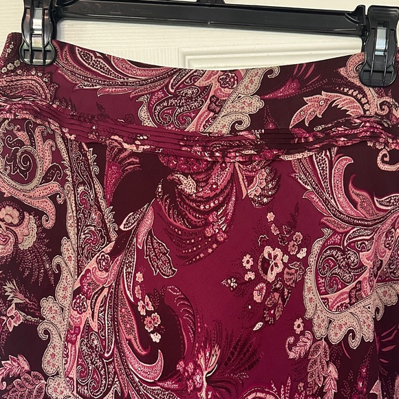 Ann Taylor Dresses & Skirts - Ann Taylor Pink Paisley A-Line Skirt